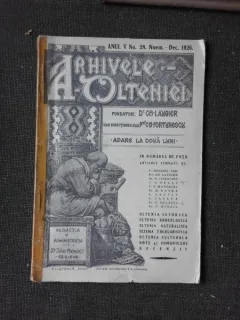 Revista Arhivele Olteniei nr.28/1926