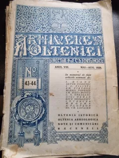 Revista Arhivele Olteniei nr.43-44/1929