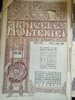Revista Arhivele Olteniei nr.45-46/1929