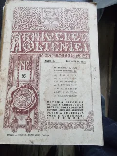 Revista Arhivele Olteniei nr.53/1931
