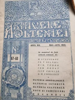 Revista Arhivele Olteniei nr.67-68/1933