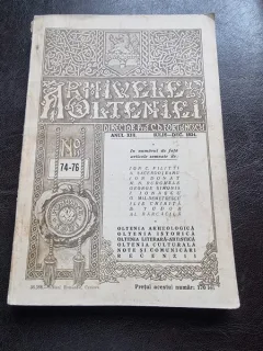 Revista Arhivele Olteniei nr.74-76/1934