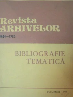 Revista arhivelor 1924-1985
