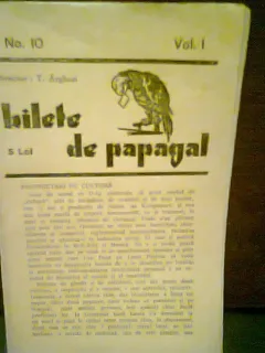 REVISTA BILETE DE PAPAGAL NR.10/VOL I