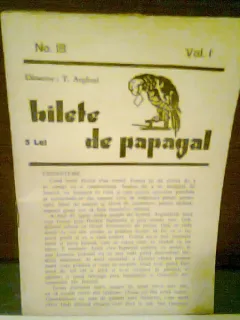 REVISTA BILETE DE PAPAGAL NR.18/VOL I