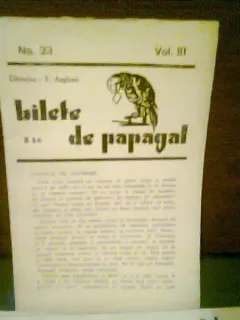 REVISTA BILETE DE PAPAGAL NR.23/VOL III