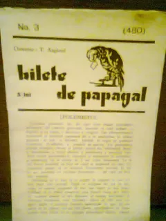 REVISTA BILETE DE PAPAGAL NR.3 (480)