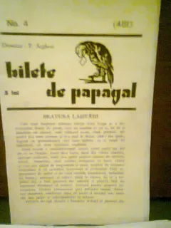 REVISTA BILETE DE PAPAGAL NR.4 (481)