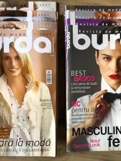 Revista Burda 10 numere din anul 2007 cu tipare