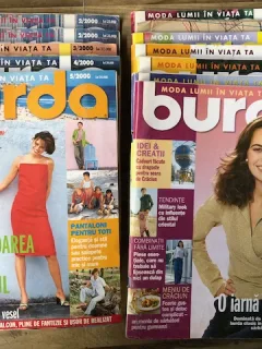 Revista Burda 11 numere din anul 2000 cu tipare