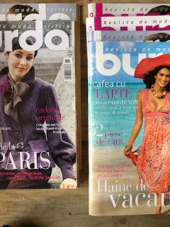 Revista Burda 6 numere din anul 2008 cu tipare