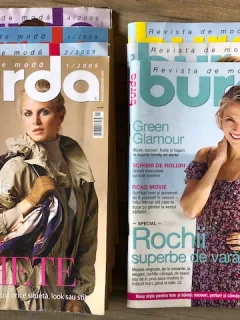 Revista Burda 7 numere din anul 2009 cu tipare
