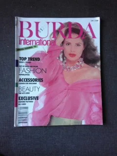 REVISTA BURDA INTERNATIONAL, PRIMAVARA/VARA 1991, TEXT IN LIMBA ENGLEZA