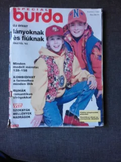REVISTA BURDA NR.10/1993, TEXT IN LIMBA MAGHIARA