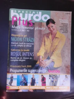 Revista Burda special plus, primavara vara 2000, text in limba romana