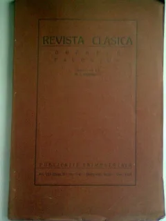 Revista clasica Orpheus Favonius tom. III 1931 - N. I. Herescu