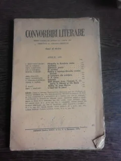 REVISTA CONVORBIRI LITERARE APRILIE 1933
