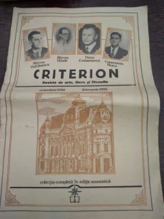 Revista Criterion - 1934-35 Revista de arte litere si filozofie