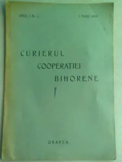REVISTA CURIERUL COOPERATIEI BIHORENE NR.1/ 1 MAI 1937