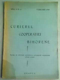 REVISTA CURIERUL COOPERATIEI BIHORENE NR.2/ 1 FEBRUARIE 1938