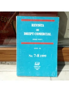 REVISTA DE DREPT COMERCIAL SERIE NOUA ANUL IX NR.7-8 1999 , Cursuri