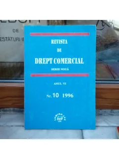 REVISTA DE DREPT COMERCIAL SERIE NOUA ANUL VI NR.10 1996 , Cursuri