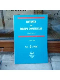REVISTA DE DREPT COMERCIAL SERIE NOUA ANUL VIII NR.3 1998 , Cursuri