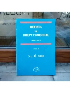 REVISTA DE DREPT COMERCIAL SERIE NOUA ANUL X NR.6 2000 , Cursuri