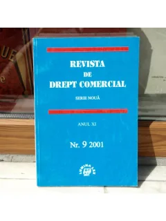 REVISTA DE DREPT COMERCIAL SERIE NOUA ANUL XI NR.9 2001 , Cursuri