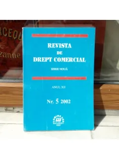 REVISTA DE DREPT COMERCIAL SERIE NOUA ANUL XII NR.5 2002 , Cursuri