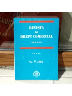REVISTA DE DREPT COMERCIAL SERIE NOUA ANUL XII NR.9 2002 , Cursuri