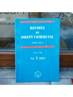REVISTA DE DREPT COMERCIAL SERIE NOUA ANUL XIII NR.9 2003 , Cursuri