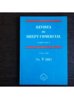 REVISTA DE DREPT COMERCIAL SERIE NOUA, IN MEMORIAM OCTAVIAN CAPATANA