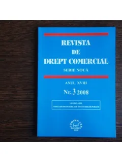 REVISTA DE DREPT COMERCIAL SERIE NOUA, IN MEMORIAM OCTAVIAN CAPATANA