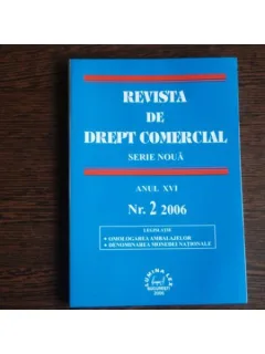 REVISTA DE DREPT COMERCIAL SERIE NOUA, Prof. univ. Ion Turcu