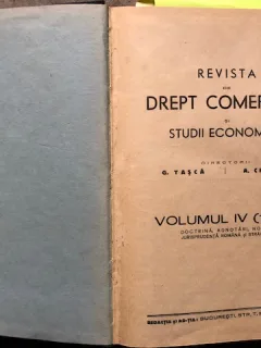 REVISTA DE DREPT COMERCIAL SI STUDII ECONOMICE 1937 volumul IV
