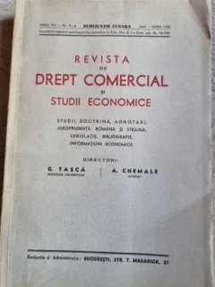 Revista de Drept Comercial si Studii Economice - Anul Vii Nr. 5-6 Mai-Iunie 1940
