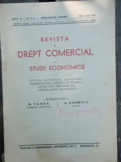 REVISTA DE DREPT COMERCIAL SI STUDII ECONOMICE NR.5-6/1943