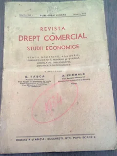 REVISTA DE DREPT COMERCIAL SI STUDII ECONOMICE NR.1/1934