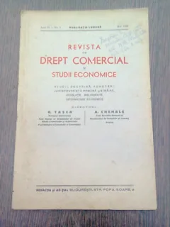 REVISTA DE DREPT COMERCIAL SI STUDII ECONOMICE NR.5/1936