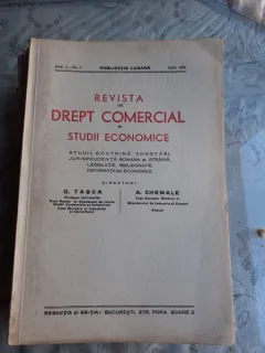 REVISTA DE DREPT COMERCIAL SI STUDII ECONOMICE NR.7/1934