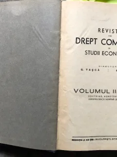 REVISTA DE DREPT COMERCIAL SI STUDII ECONOMICE VOL.III/1936