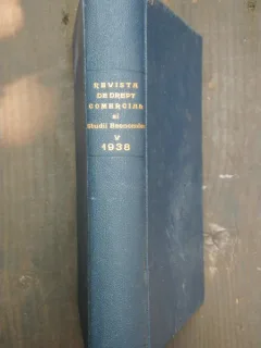 REVISTA DE DREPT COMERCIAL SI STUDII ECONOMICE VOL.V/1938