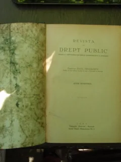 Revista de drept public 1931 - Paul Negulescu