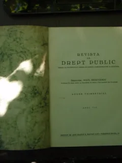Revista de drept public 1932 - Paul Negulescu