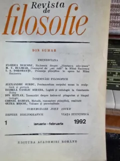 Revista de Filosofie - Nr. 1 Ianuarie-Februarie 1992