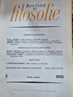 Revista de Filosofie - Nr. 2 Martie-Aprilie 1992