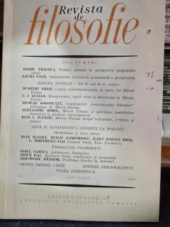 Revista de Filosofie - Nr. 4 Iulie-August 1988