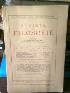 REVISTA DE FILOSOFIE NR.1/1929