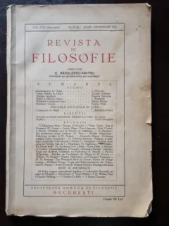 Revista de Filosofie nr.3-4/1931